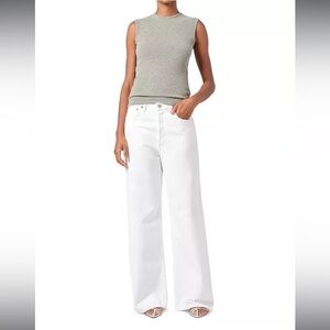 AGOLDE Dame High-Rise Wide-Leg Jean in Milkshake (US 29/8)